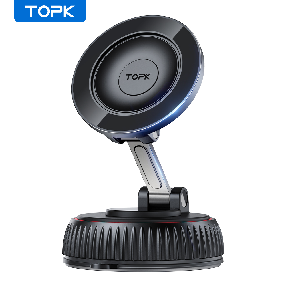 Home Gym On Wall - TOPK Magnetic Car Phone Holder Vacuum