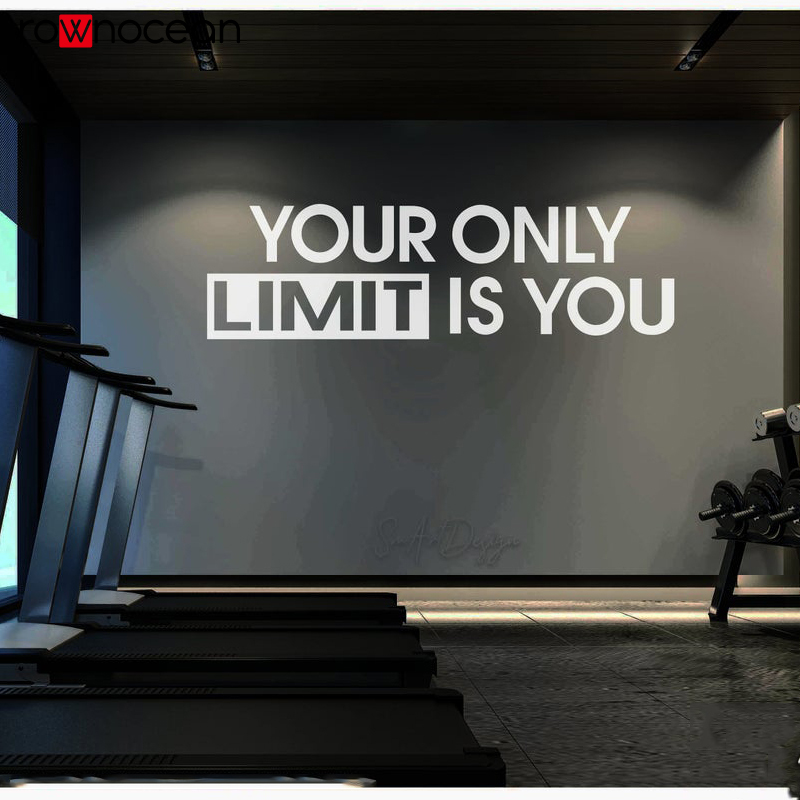 Home Gym On Wall - Your Only Limit Is You -