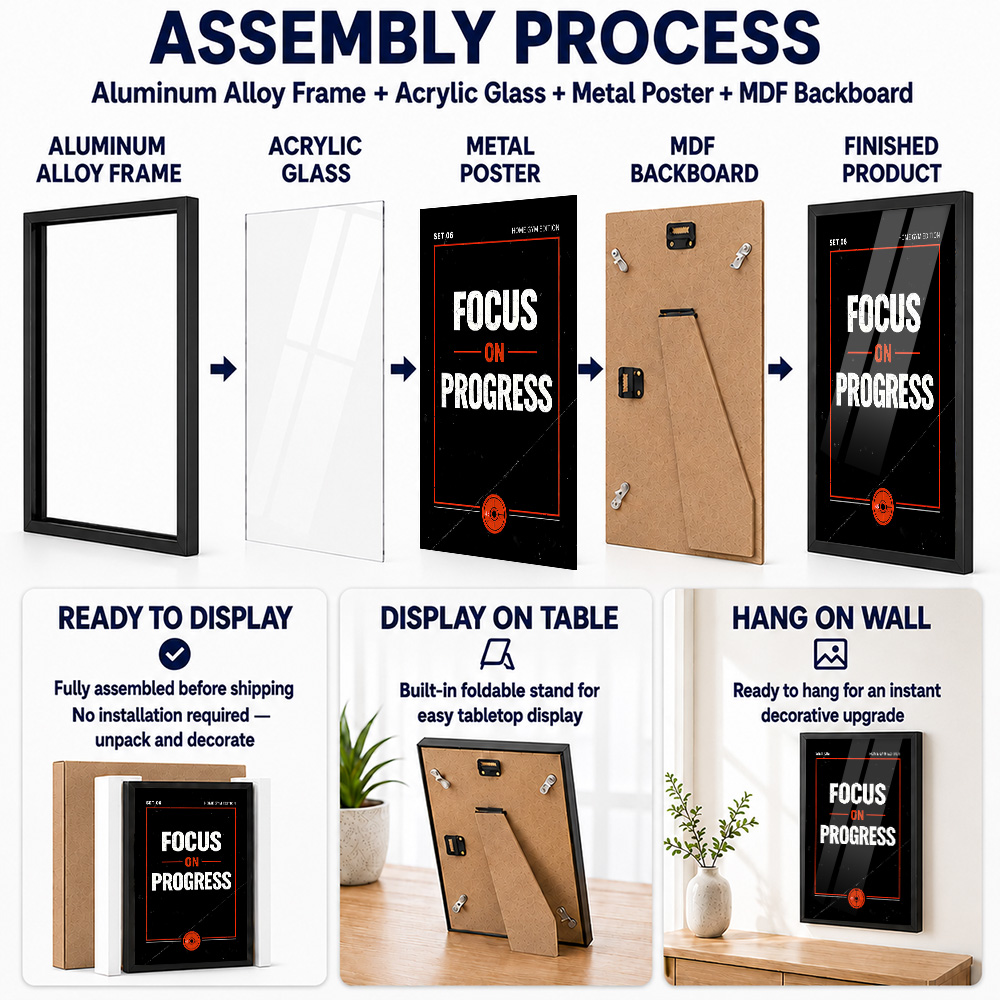 Focus On Progress Gym Motivati - Home Gym On Wall recension och pris