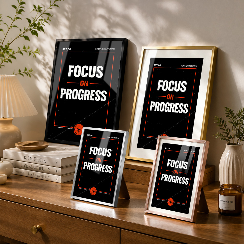 Focus On Progress Gym Motivati - Home Gym On Wall recension och pris
