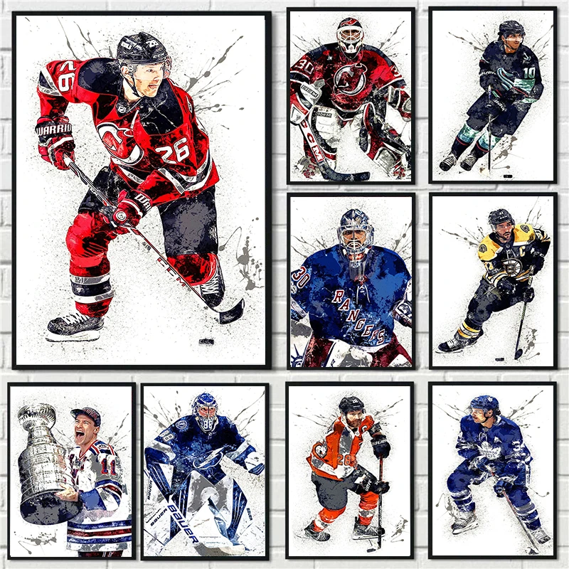 Abstract Ice Hockey Portrait S - Home Gym On Wall recension och pris