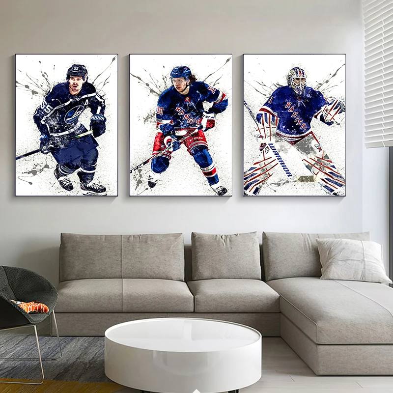 Abstract Ice Hockey Portrait S - Home Gym On Wall recension och pris