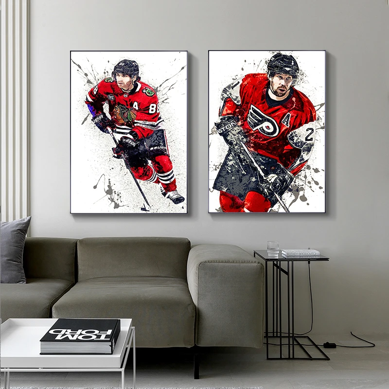 Abstract Ice Hockey Portrait S - Home Gym On Wall recension och pris