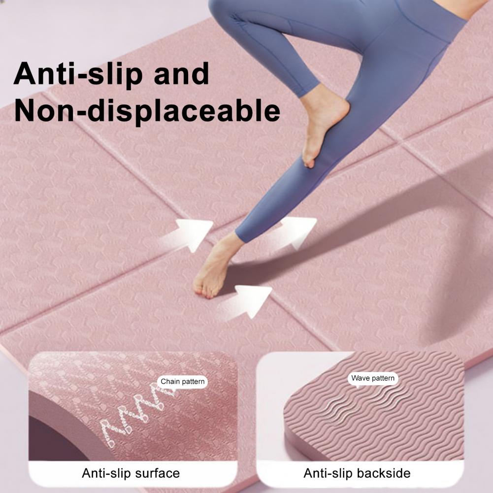 Foldable Yoga Mat Extra Portab - Home Gym On Carpet recension och pris