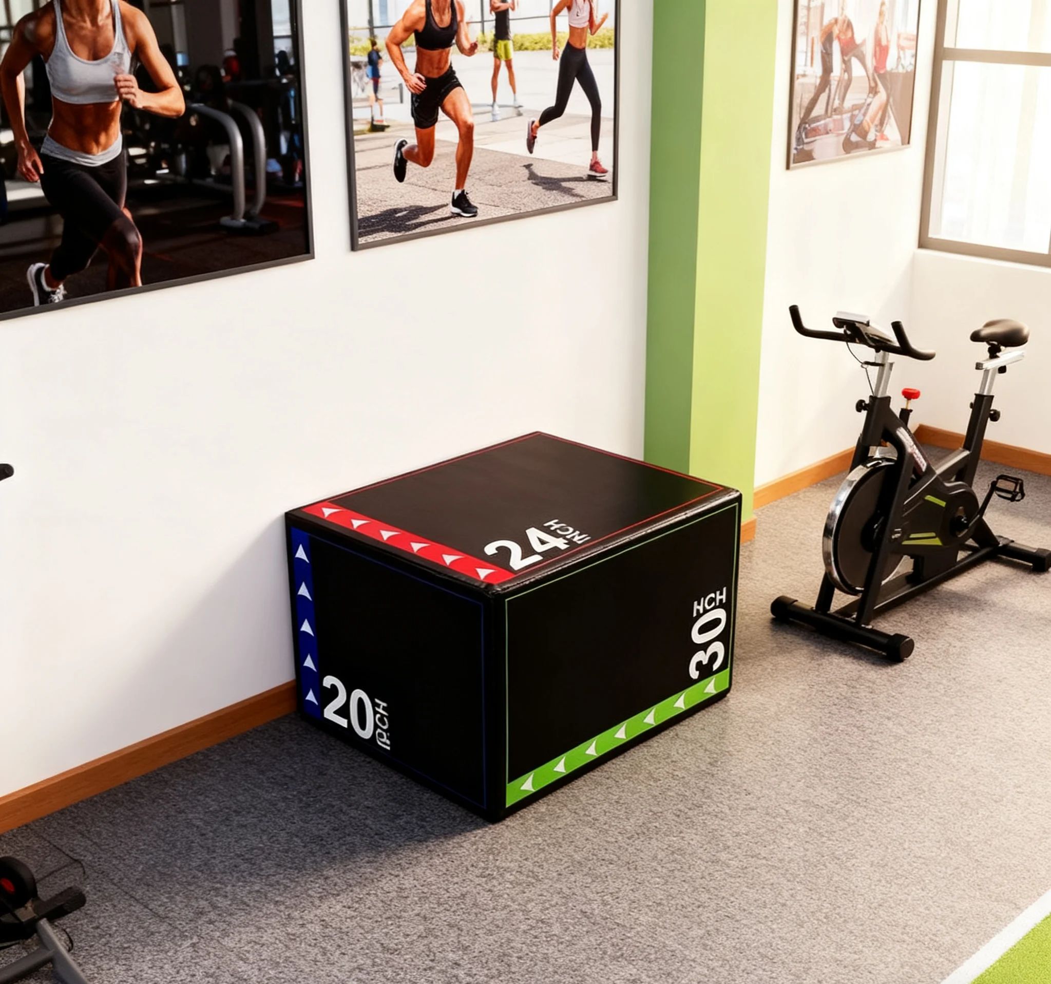 3-in-1Jump Box Plyometric Box  - Home Gym On Carpet recension och pris
