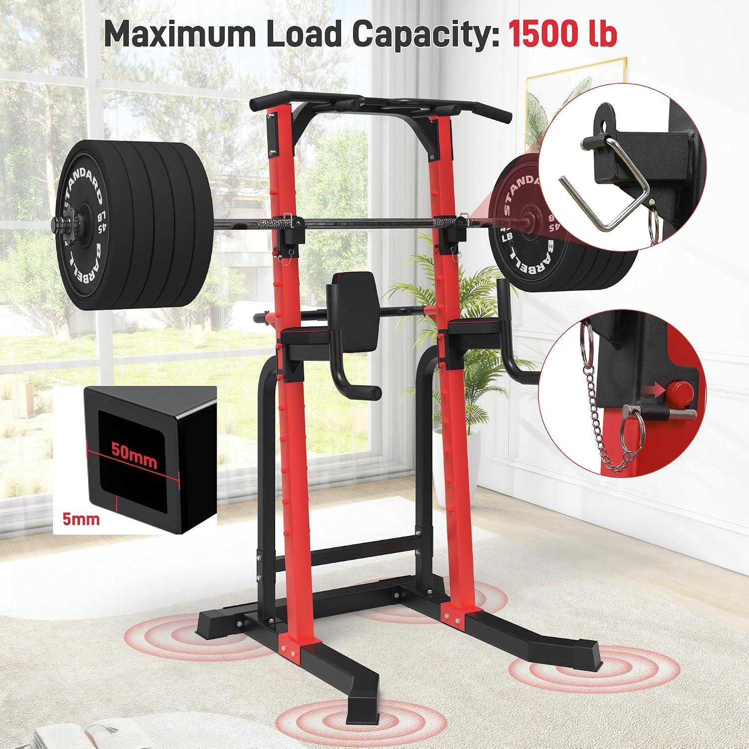 Heavy Duty Power Tower Pull Up - Home Gym Multifunctional recension och pris