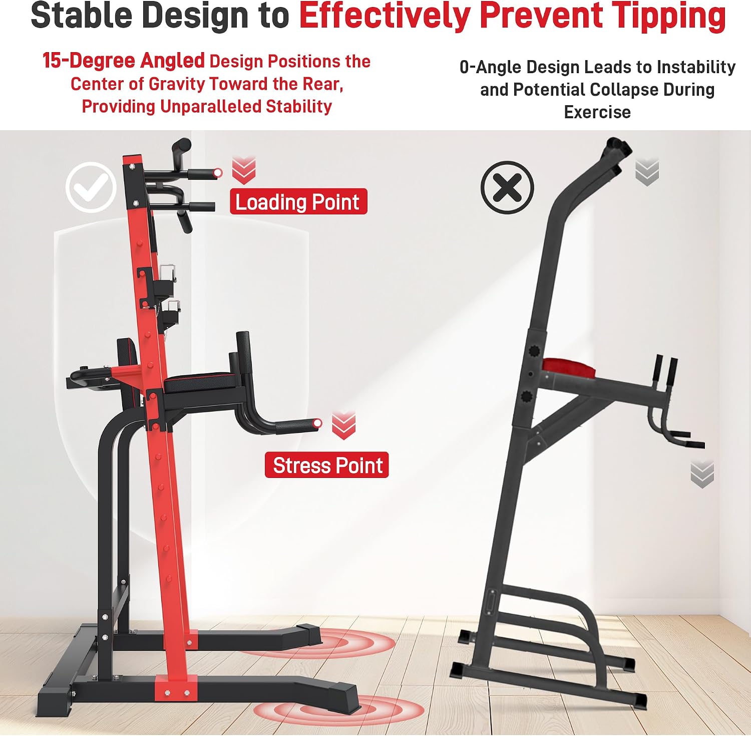 Heavy Duty Power Tower Pull Up - Home Gym Multifunctional recension och pris