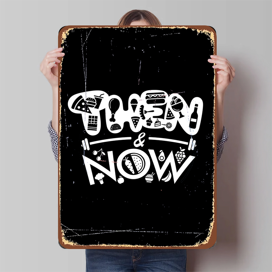 Then & Now Fitness Food Art Me - Home Gym Icon recension och pris