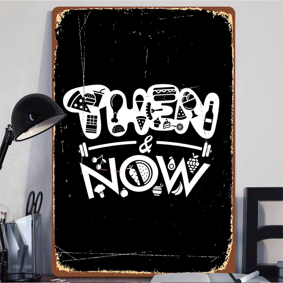 Then & Now Fitness Food Art Me - Home Gym Icon recension och pris