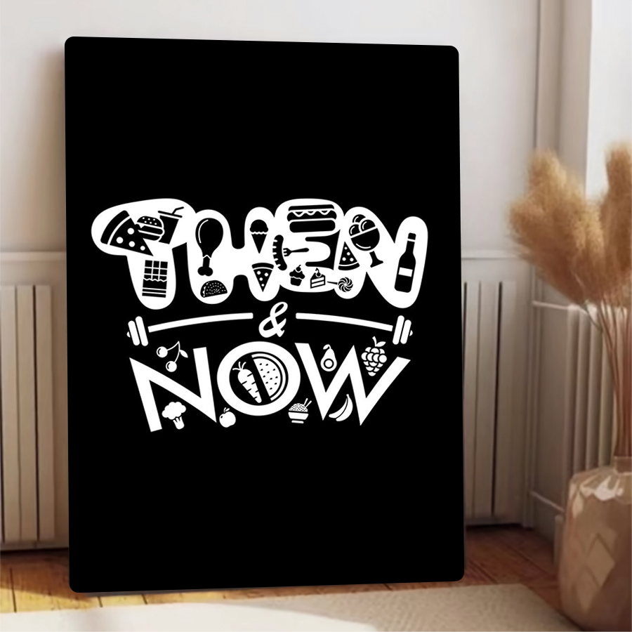 Then & Now Fitness Food Art Me - Home Gym Icon recension och pris