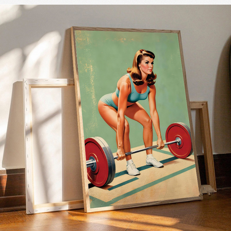 Poster and Print Canvas Painti - Home Gym On Wall recension och pris