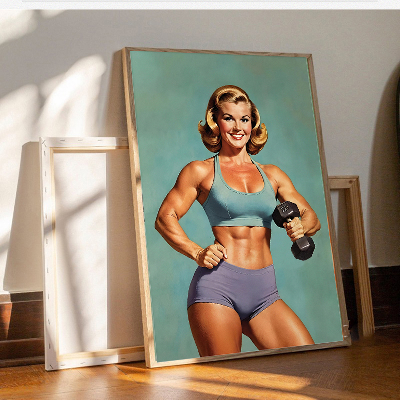 Poster and Print Canvas Painti - Home Gym On Wall recension och pris