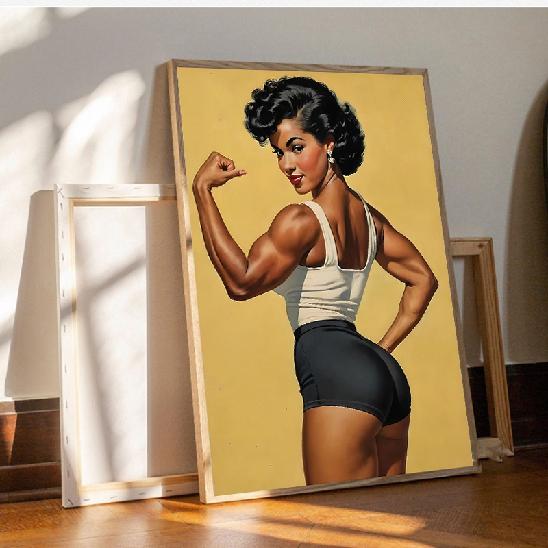 Poster and Print Canvas Painti - Home Gym On Wall recension och pris