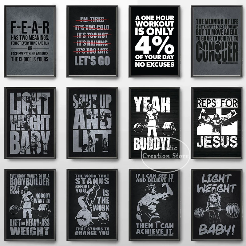 Iconic Gym Inspirational Quote - Home Gym Icon recension och pris