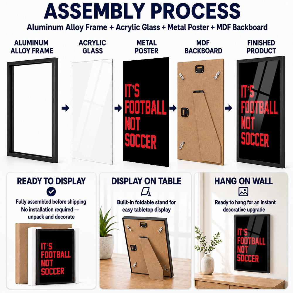 It's Football Not Framed Alumi - Home Gym Icon recension och pris