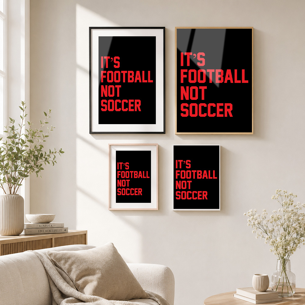 It's Football Not Framed Alumi - Home Gym Icon recension och pris