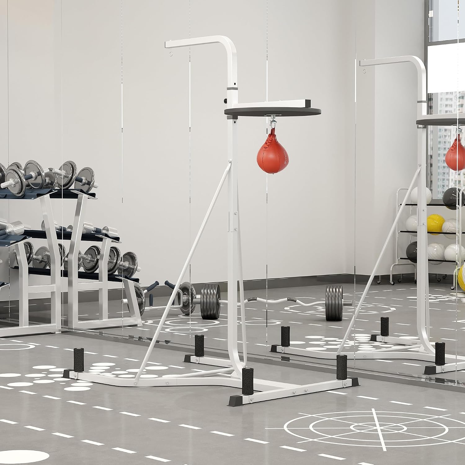 2-in-1 Punching Bag Stand with - Home Gym Weight recension och pris