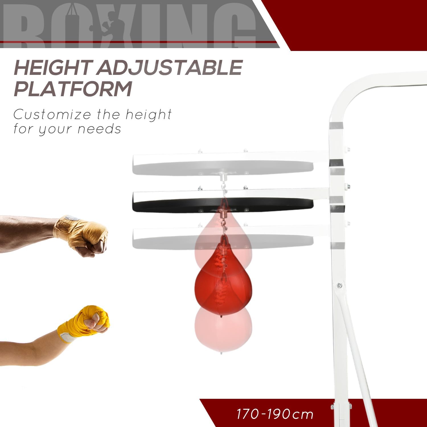 2-in-1 Punching Bag Stand with - Home Gym Weight recension och pris