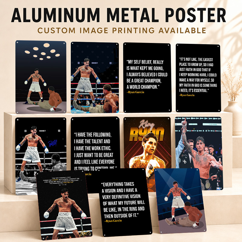 Ryan Garcia Aluminum Posters P - Home Gym Icon recension och pris