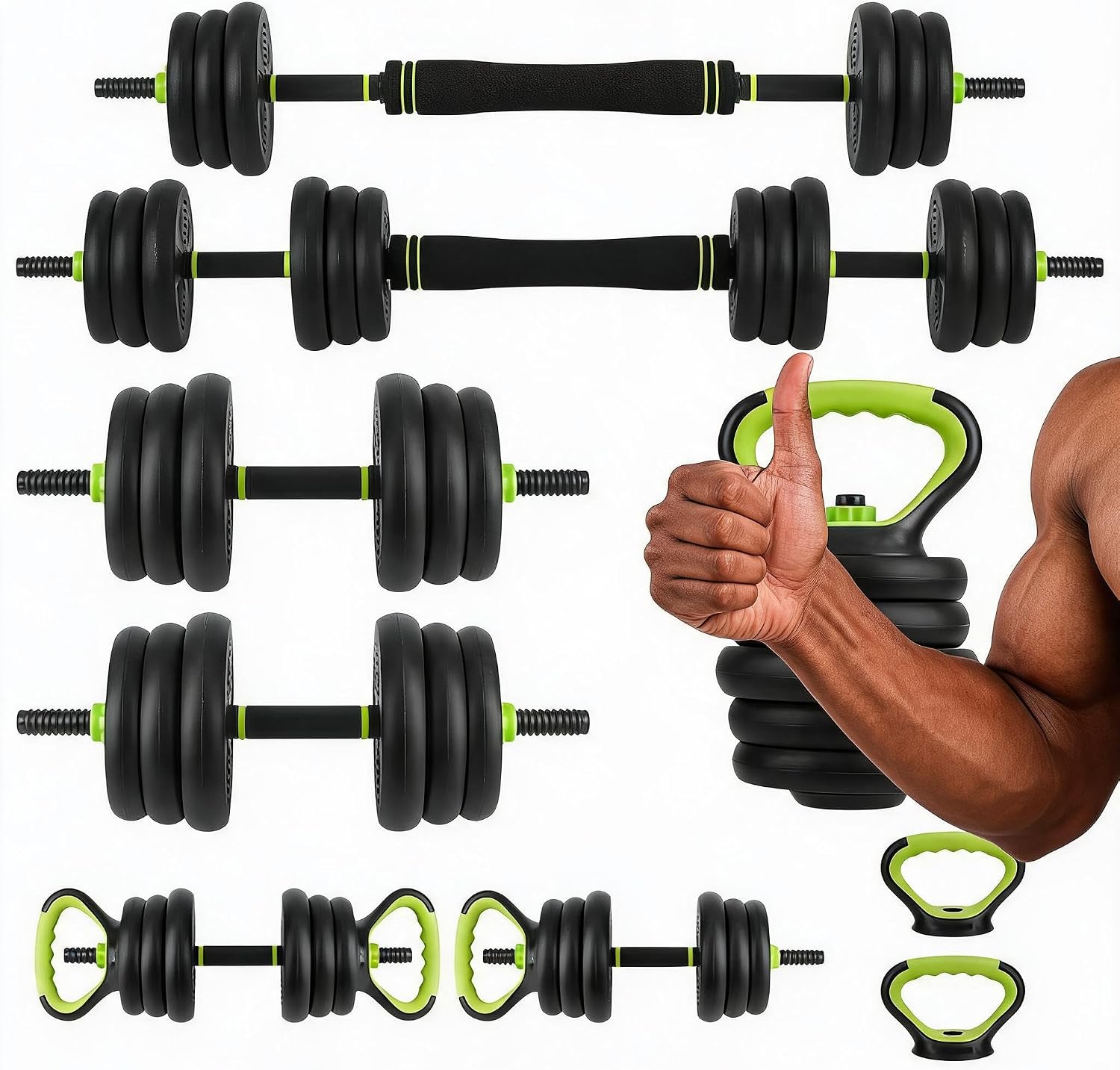 4 in 1 Adjustable Dumbbell Set - Home Gym Used recension och pris