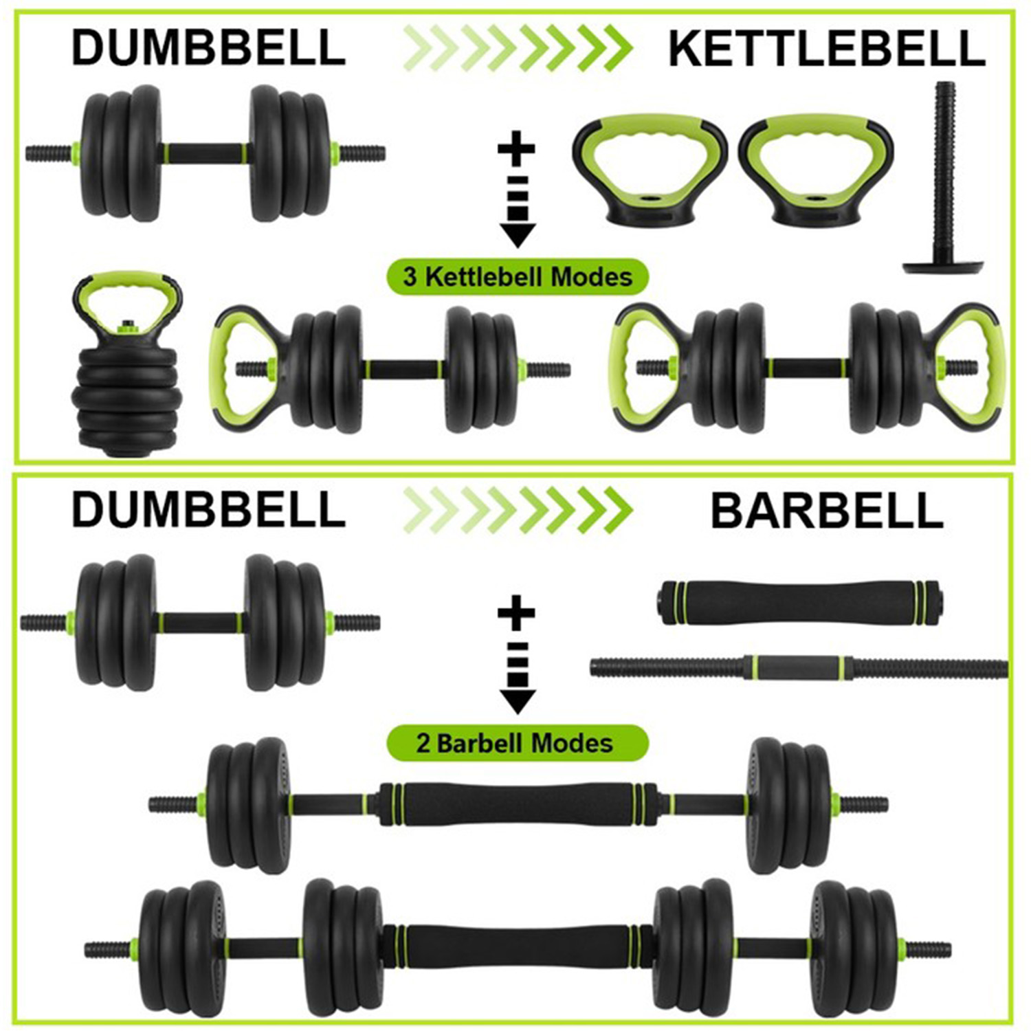 4 in 1 Adjustable Dumbbell Set - Home Gym Used recension och pris
