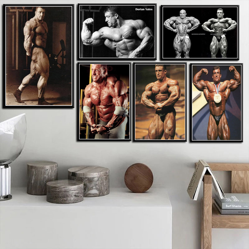 Great Dorian Yates Man Muscle  - Home Gym On Wall recension och pris