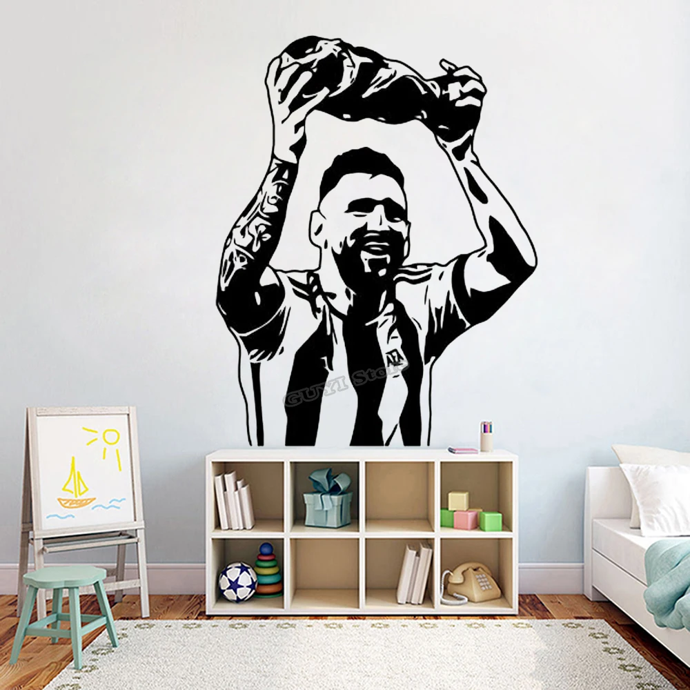 Messi Wall Sticker Vinyl Decal - Home Gym On Wall recension och pris