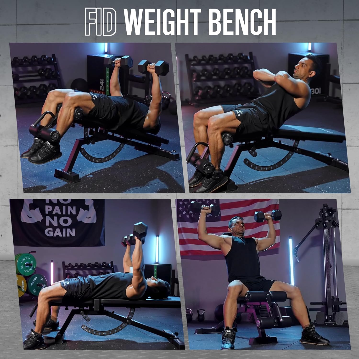 Home Gym Weight Bench - Steel  - Home Gym Weight recension och pris