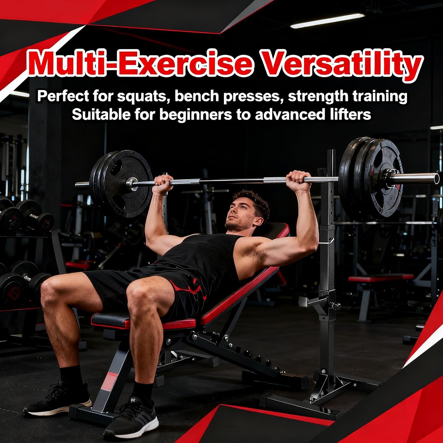 Adjustable Squat Rack Stands f - Home Gym Portable recension och pris