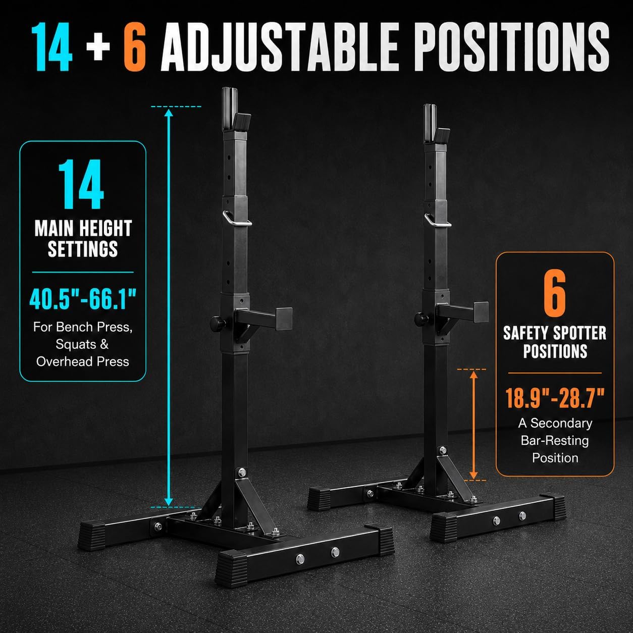 Adjustable Squat Rack Stands f - Home Gym Portable recension och pris