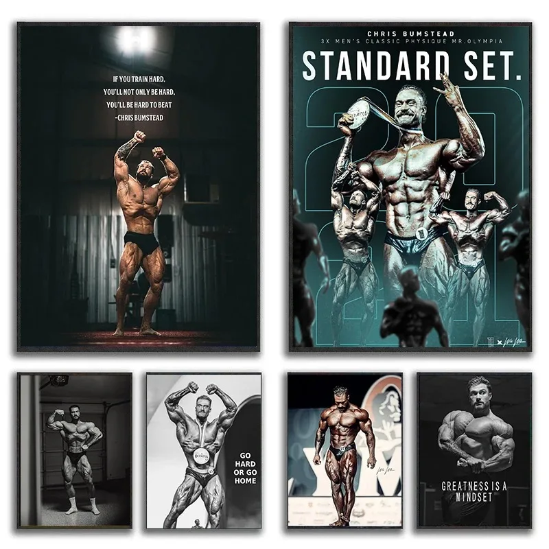 Canvas Painting Chris Bumstead - Home Gym On Wall recension och pris