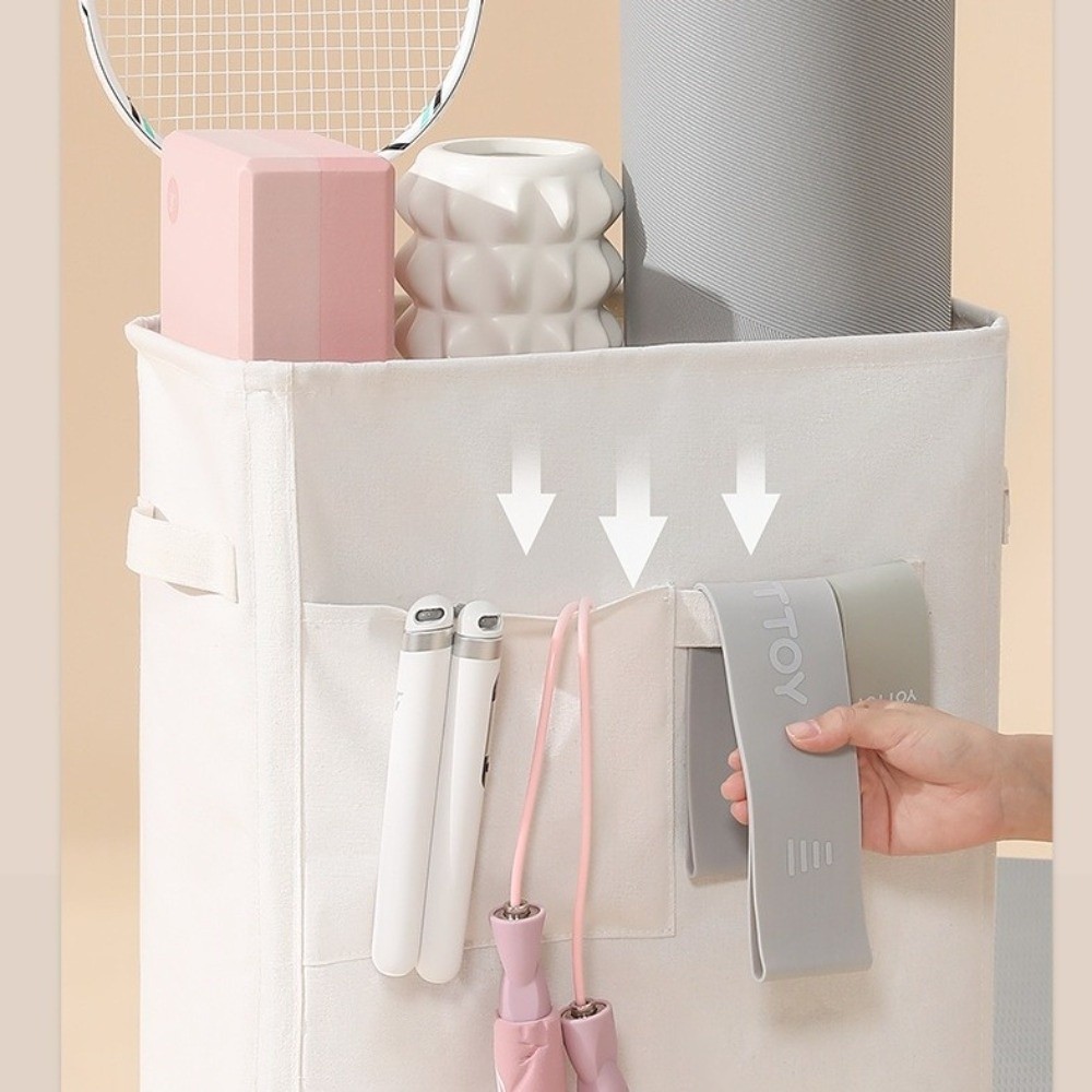 Folding Yoga Mat Storage Baske - Home Gym On Carpet recension och pris