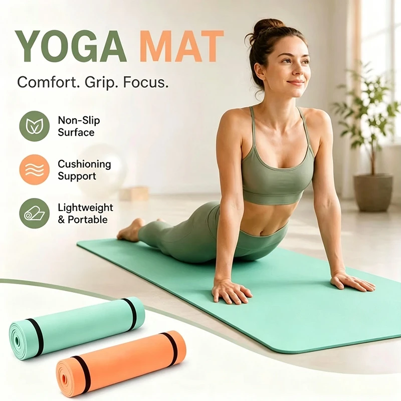 Hot Sale Yoga Mat Pilates Fitn - Home Gym On Carpet recension och pris