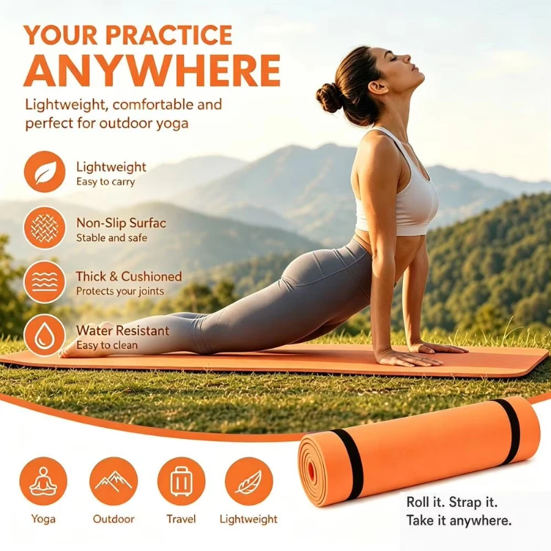 Hot Sale Yoga Mat Pilates Fitn - Home Gym On Carpet recension och pris