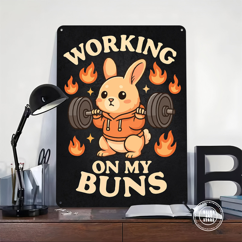 Working On My Buns – Cute Gym  - Home Gym On Wall recension och pris
