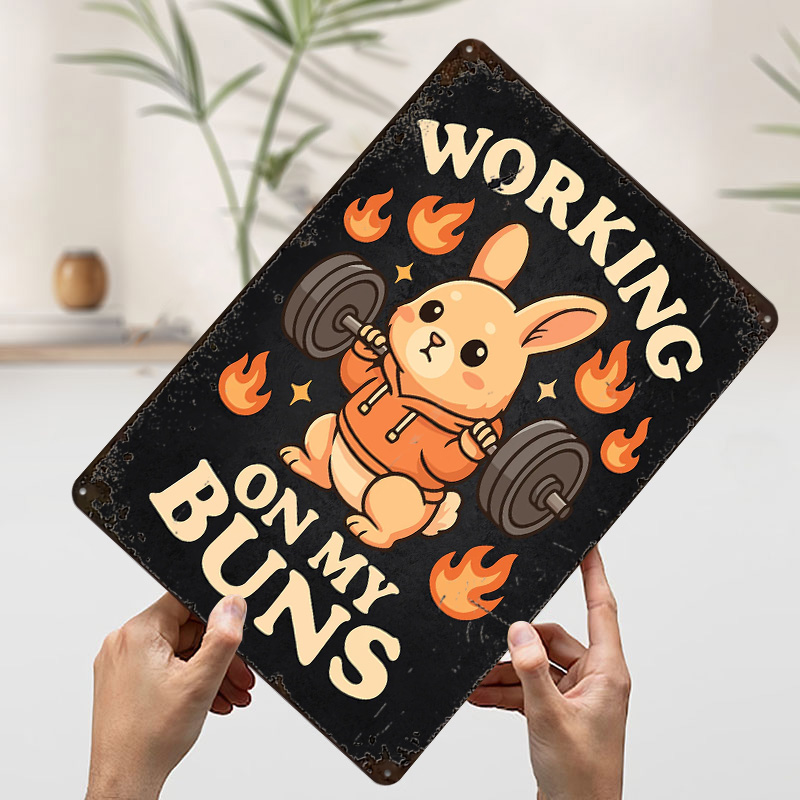 Working On My Buns – Cute Gym  - Home Gym On Wall recension och pris
