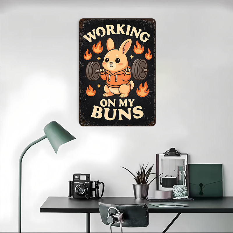 Working On My Buns – Cute Gym  - Home Gym On Wall recension och pris