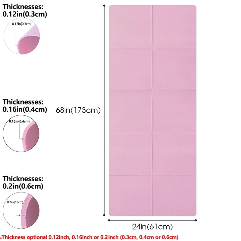 4mm Thick Non-Slip Yoga Exerci - Home Gym On Carpet recension och pris