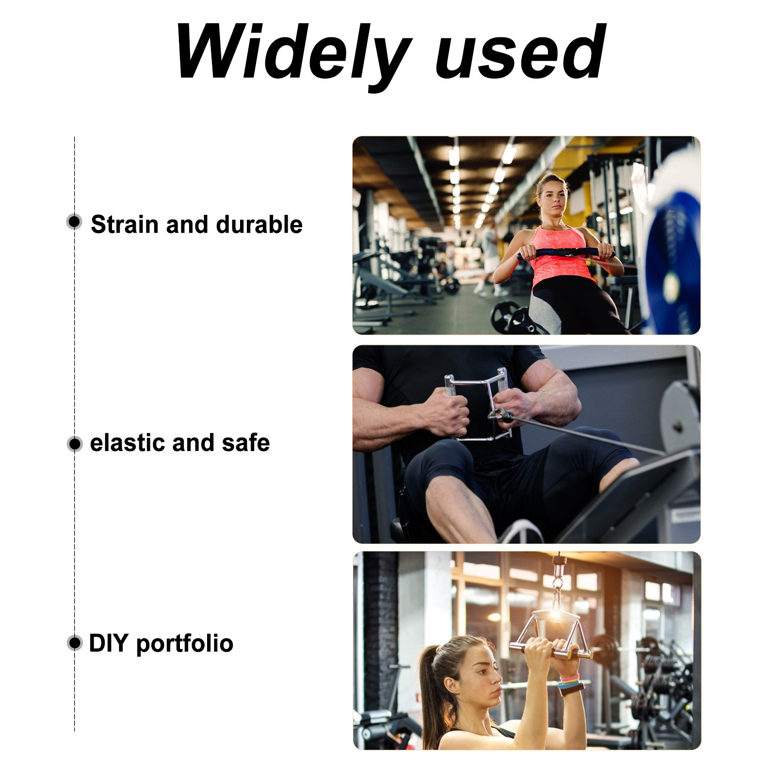 1Set 2.5m PU Fitness Wire Rope - Home Gym Diy recension och pris